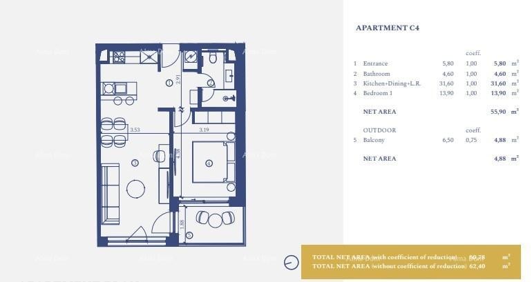 Luksuzni resort s krovnim infinity bazenom! Prodaja stana s pogledom na more i parkirnim mjestom! Umag! 19