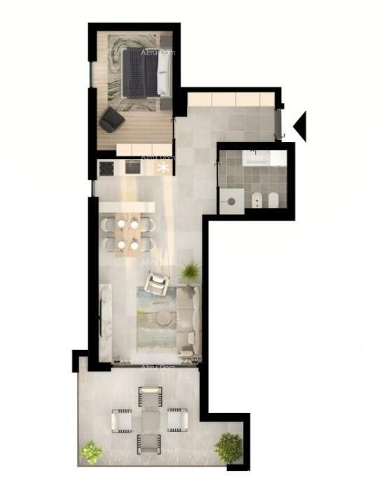 UMAG! Moderan stan u vrhunskom stambenom kompleksu blizu mora, S31 9