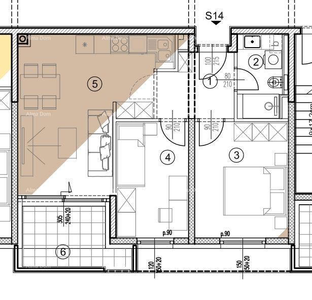 Appartamenti in vendita in un nuovo progetto residenziale in una posizione esclusiva, a 300 m dal mare, Pola, Veruda! 9