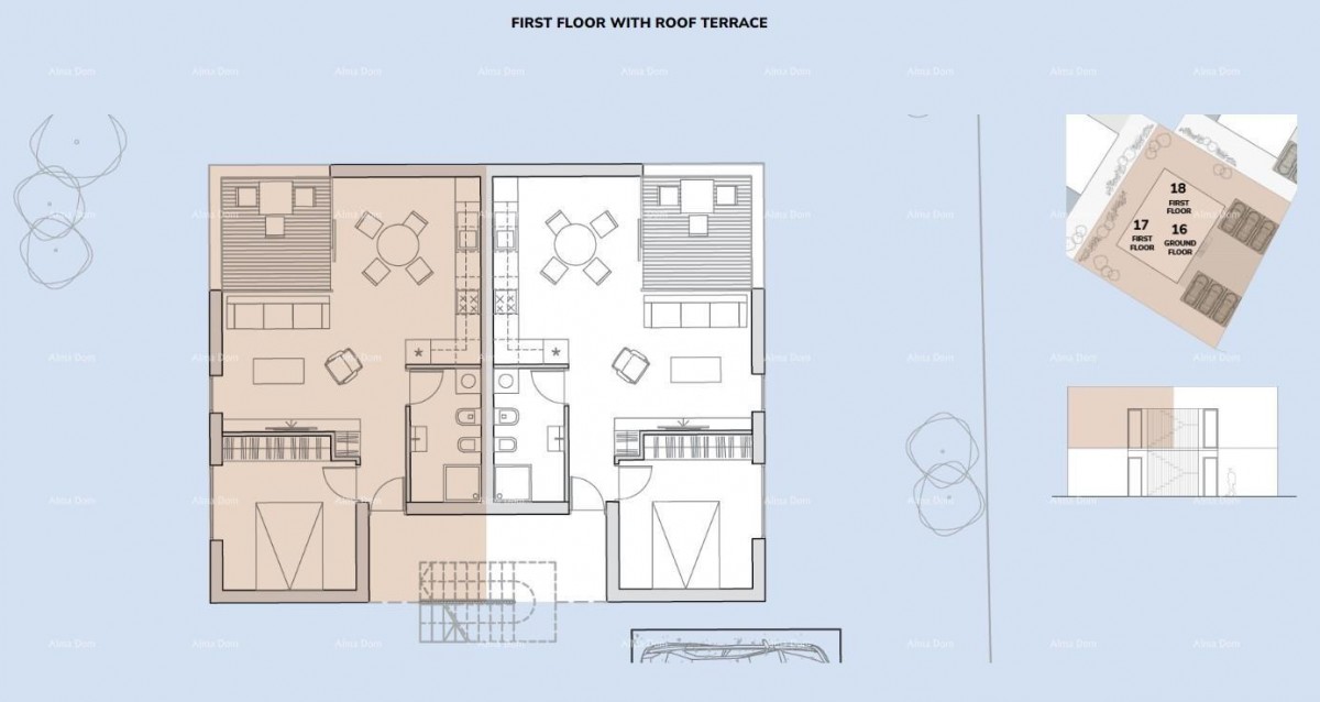 Sale of apartments in new construction, 5 minutes from the beach, Umag! A17 8