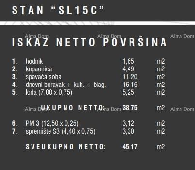 Prodaja stanovanj v novem stanovanjskem kompleksu, Štinjan! 15C 13
