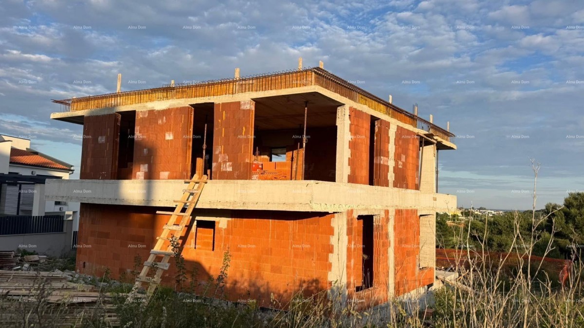 Mukalba, Medulin, Prodaja kuće u roh-bau fazi s pogledom na more 12