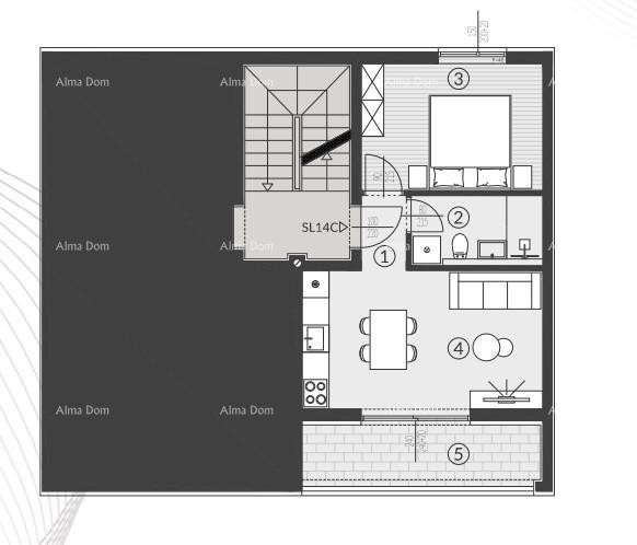 Vendita di appartamenti nel nuovo complesso residenziale, Štinjan! 14C 10