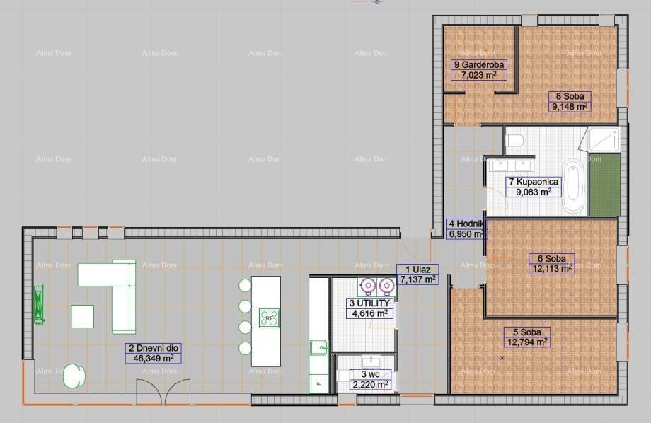 In vendita casa al piano terra in una zona tranquilla di Labin 14