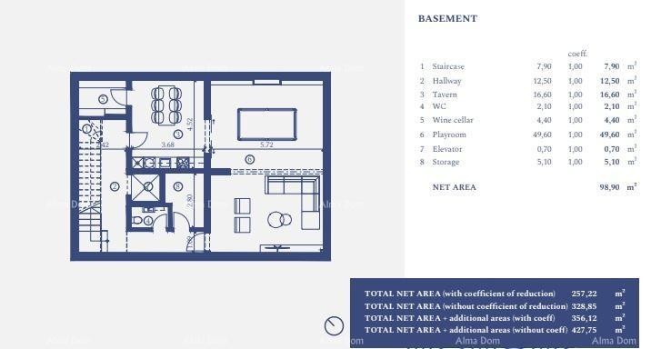 УМАГ, Самостоятельная вилла в роскошном курорте! Вид на море! V 31 16