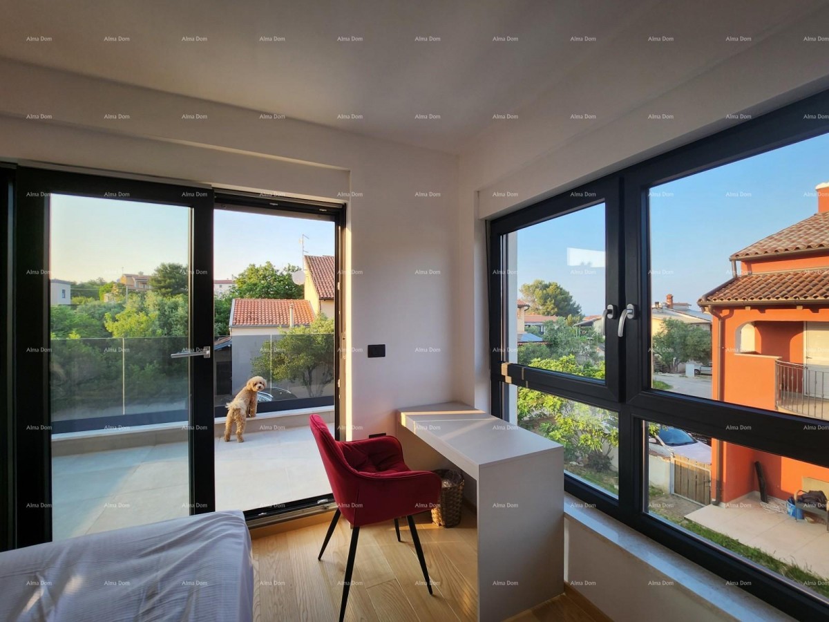 Istria, Ližnjan, 1 km dal centro di Medulin, nuova casa moderna con piscina per le vacanze. 24