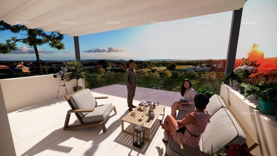 Продаем красивый двухуровневый дом с бассейном и видом на море и Бриюну, в Галижане. 10