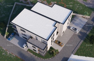 Four-bedroom apartment S5 on the 2nd floor of a new building in Kanfanar