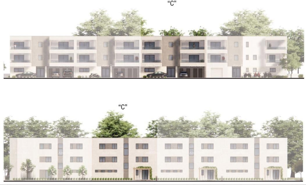 ŠTINJAN – NEW BUILDING NEAR THE SEA AND THE CITY. Apartment D Building C 5