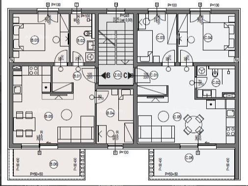 ŠTINJAN – NEW BUILDING NEAR THE SEA AND THE CITY. Apartment C Building B 5