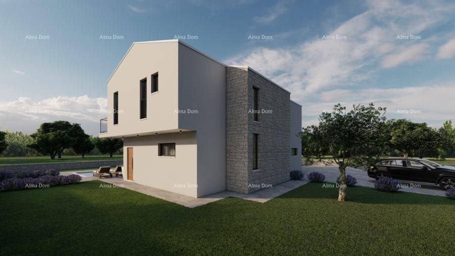 Građevinsko zemljište s projektom vile s bazenom, Rebići 2