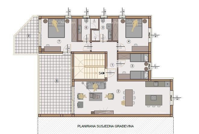 Penthouse, stan s Garažom i PM, u novom stambenom kompleksu, Valdebek, Pula! Zg6 S4 7