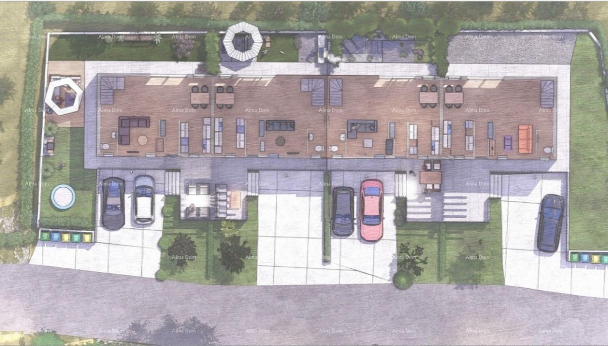 POREČ - Moderna dvojna kuća s dvorištem (Kuća A) 3