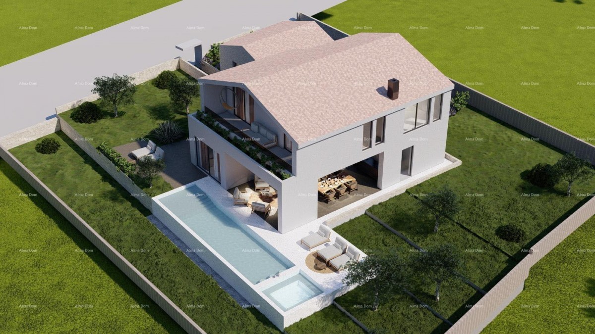 Tinjan – Građevinsko zemljište 1.152 m² s  dozvolom i  projektom za kuću s bazenom 3