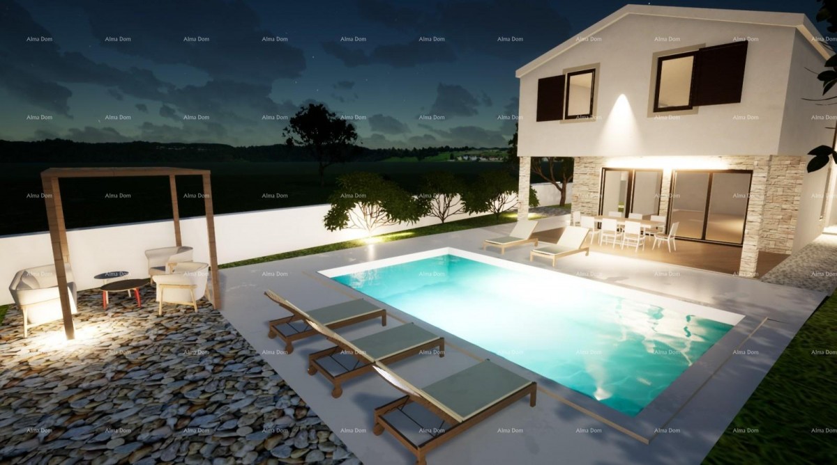Sale of a modern house with a pool in a quiet and beautiful Istrian location,  Svetvinčenat! 32