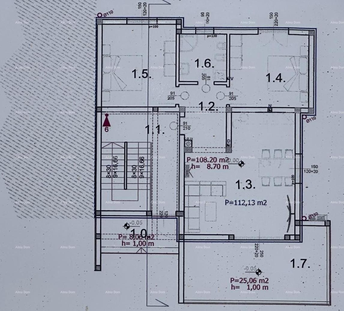 Nuovo progetto, Barbariga! Appartamento al piano terra con giardino e parcheggio, a 500 m dal mare 11