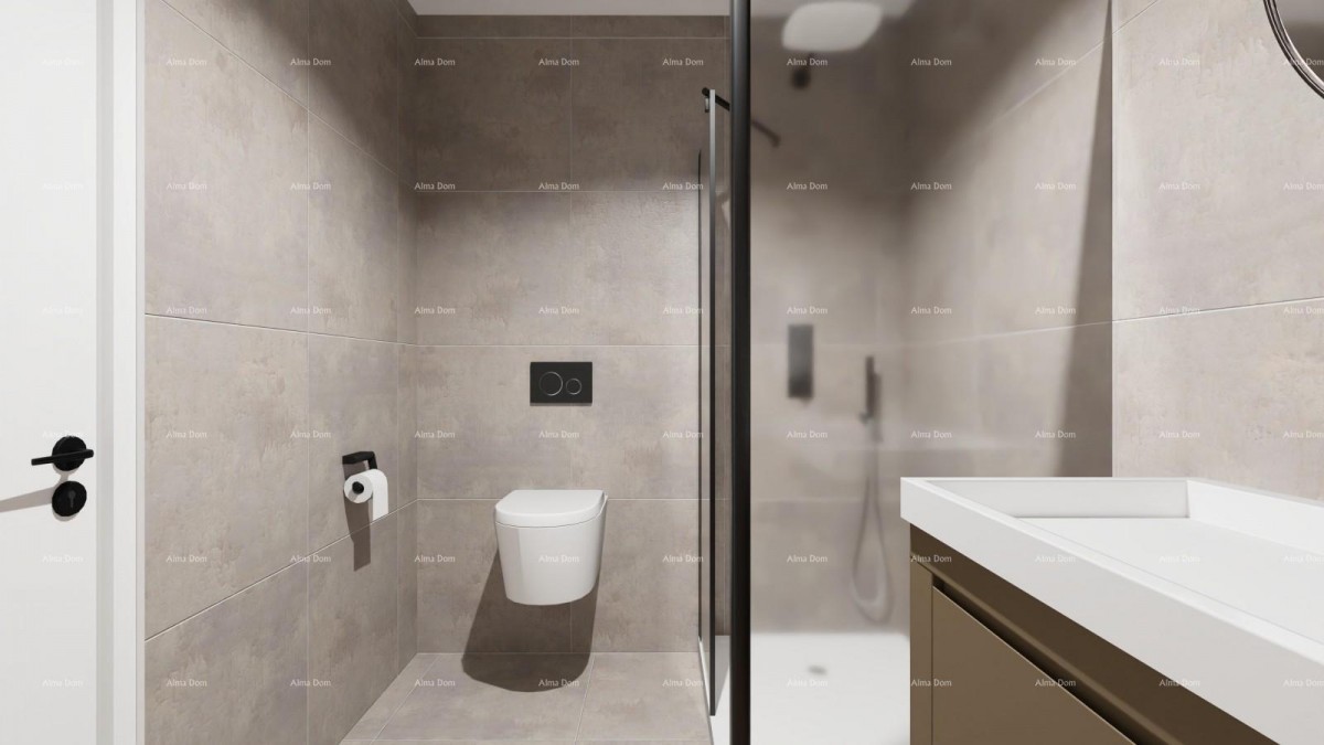 Prodaja stanov v moderni novogradnji s parkirnim mestom in shrambo, Vabriga, Poreč! B1-V2 13