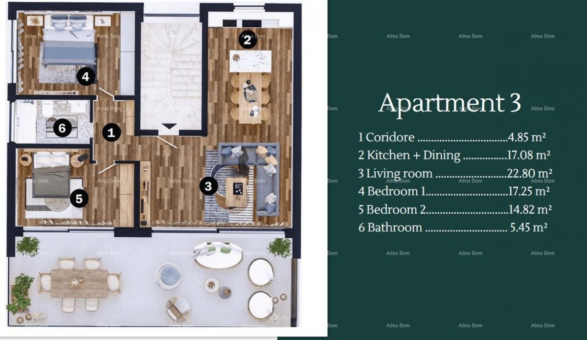 Sale of modern apartments in a beautiful residential complex, Umag A3-D7 9