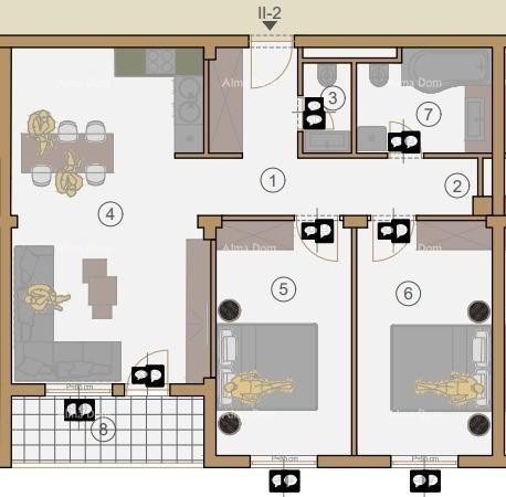 Apartments for sale in a new housing project under construction, near the court, Pula! 2