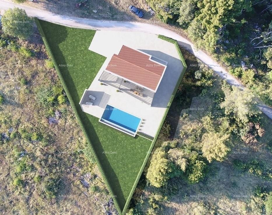 Na prodaju građevinsko zemljište s projektom kuće i bazenom – Vrh, Kaštel, Buje 1