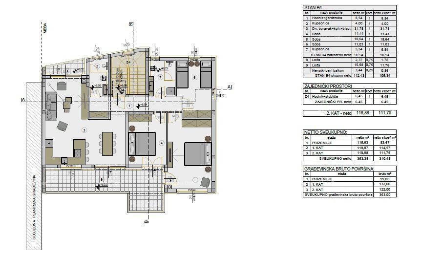 Štinjan – apartment in a new building, 105.34 m² 12