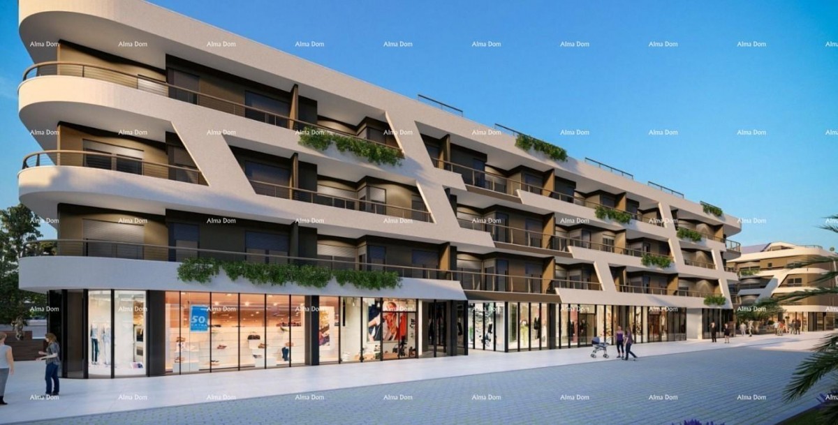 Poreč - prodaja stanovanja v poslovno-stanovanjskem, modernem kompleksu. S31 4