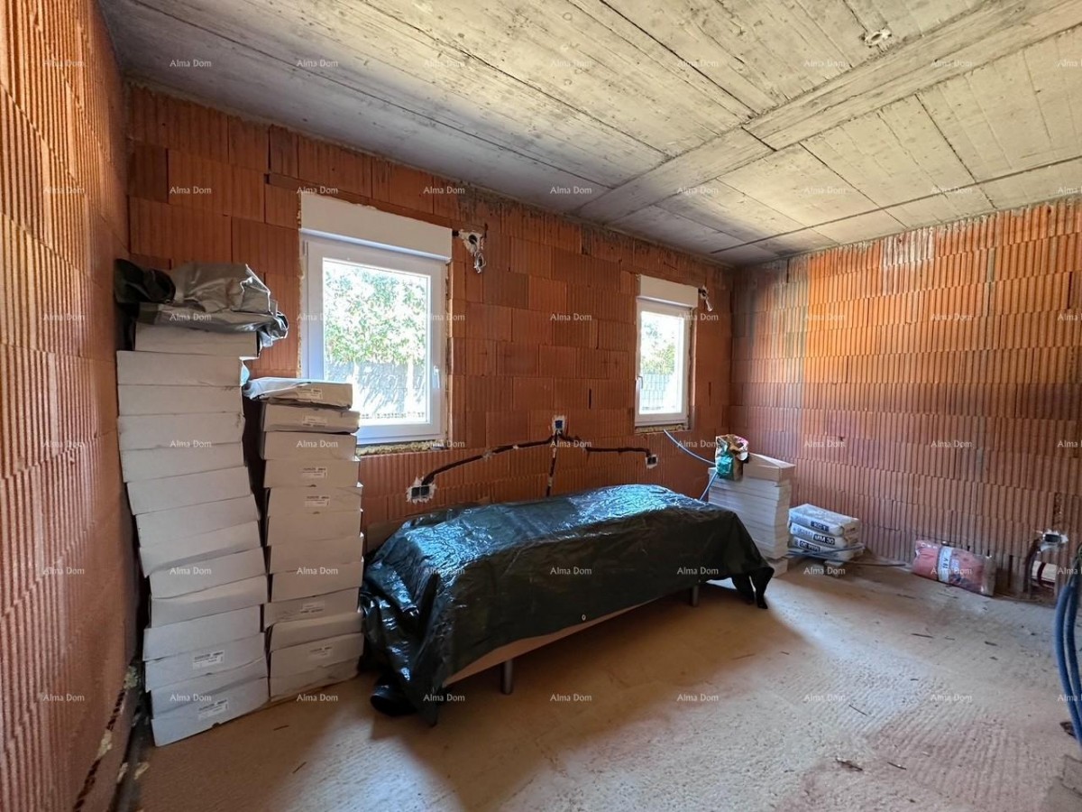 Umag- For sale: semi-detached house in rough construction phase. 7