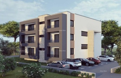 Building plot with a project for a building near the beach