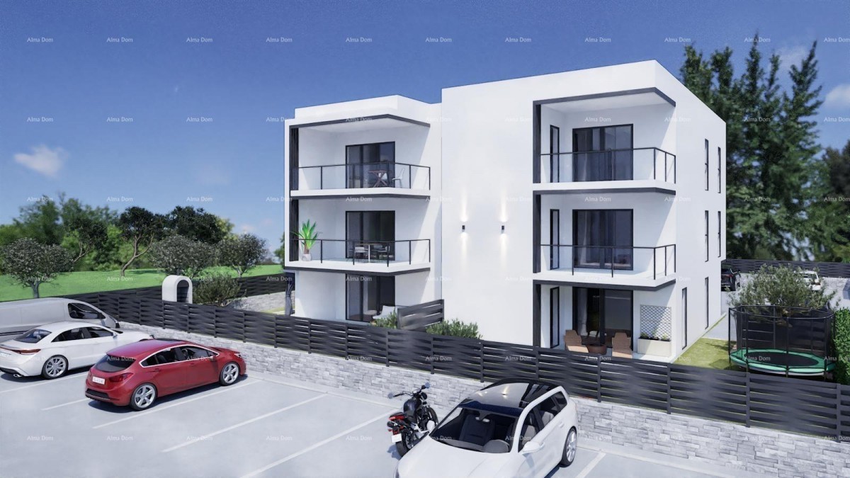 Vendita di appartamenti con vista mare e posti auto, in un nuovo progetto residenziale, Peroj! 8