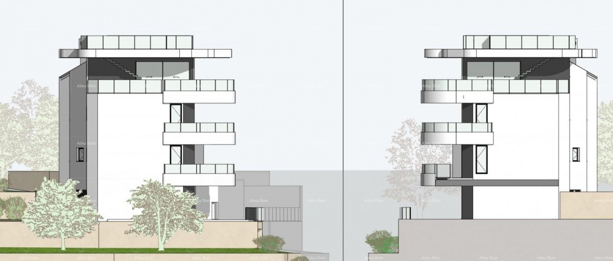 Prodaja luksuznih stanova u izgradnji sa pogledom na more, Opatija! Dupleks S2 5