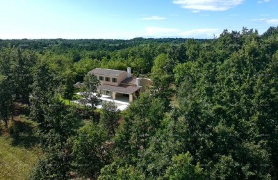 Продажа - просторный дом с бассейном в стадии строительства, близость к Пазину!