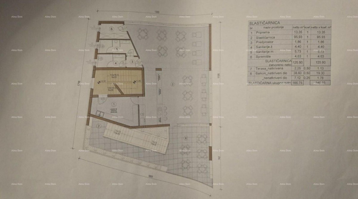 Продажа земельного участка под строительство с готовым проектом для строительства офисного здания, Медулин! 7