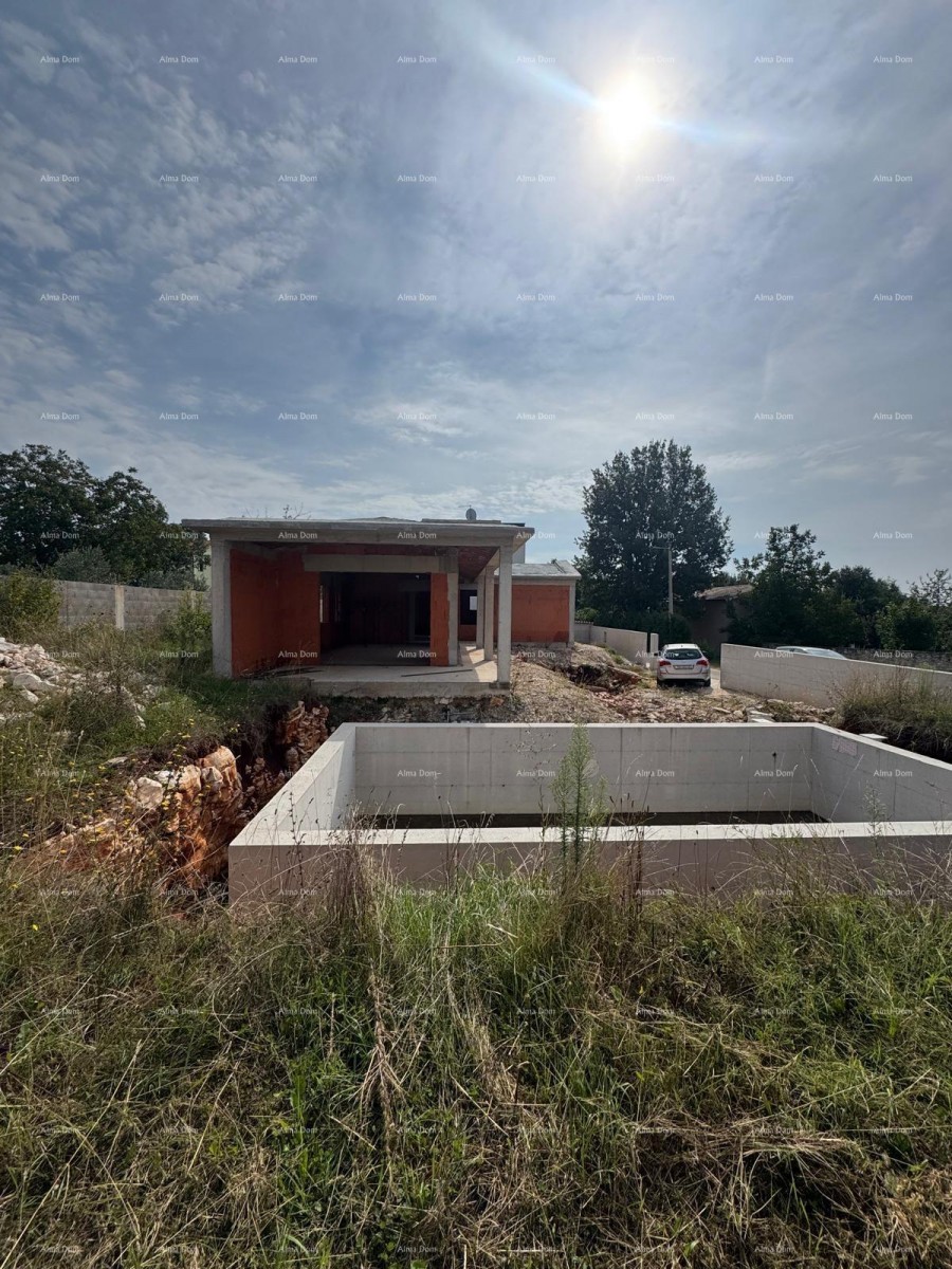 For sale: single-story house with a pool - currently in rough construction phase, Sveti Petar u Šumi - near Pazin! 10