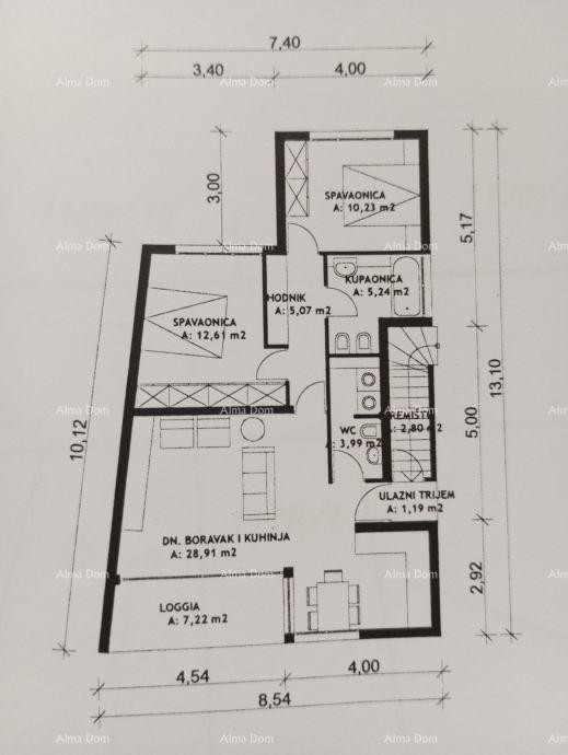TAR –STAN 75 m² S VRTOM 14